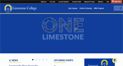 Desktop Screenshot of limestone.edu
