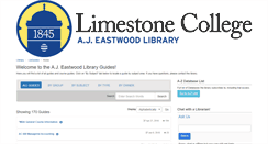 Desktop Screenshot of libguides.limestone.edu