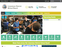 Tablet Screenshot of limestone.on.ca